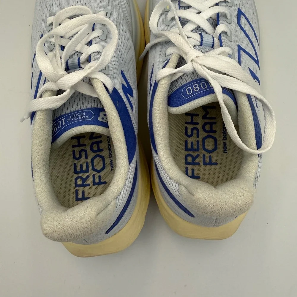 New Balance Fresh Foam X 1080v13 Blue White Running Shoes W1080D13 Womens 8.5